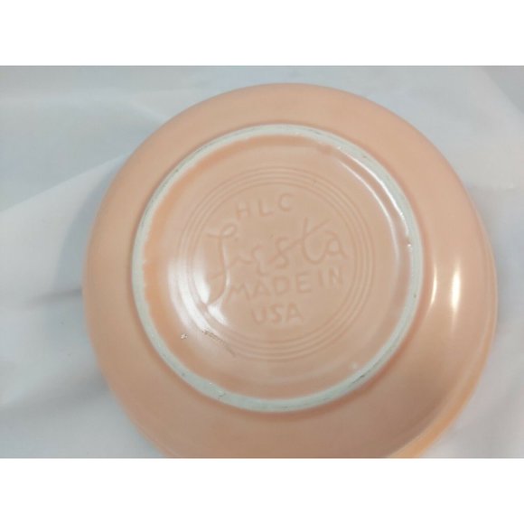 HLC Fiesta ware Rose color 7" Cereal Bowl Pink ceramic HLC USA 1 pc - Picture 4 of 6